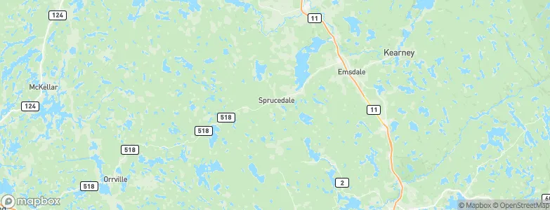 Sprucedale, Canada Map