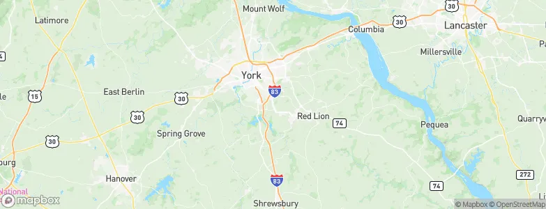 Spry, United States Map