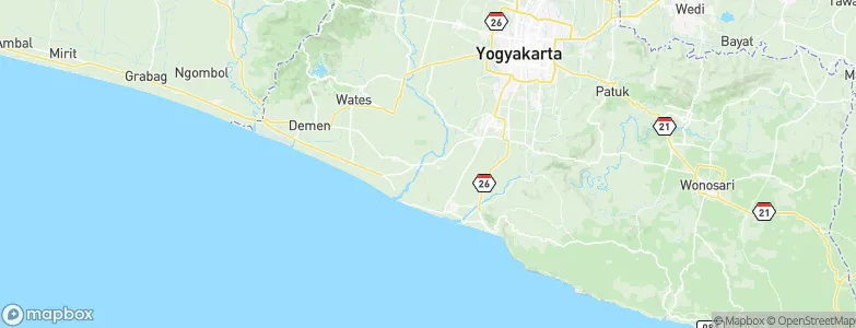 Srandakan, Indonesia Map