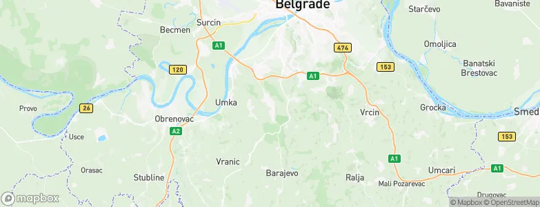 Sremčica, Serbia Map