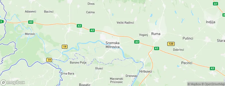 Sremska Mitrovica, Serbia Map