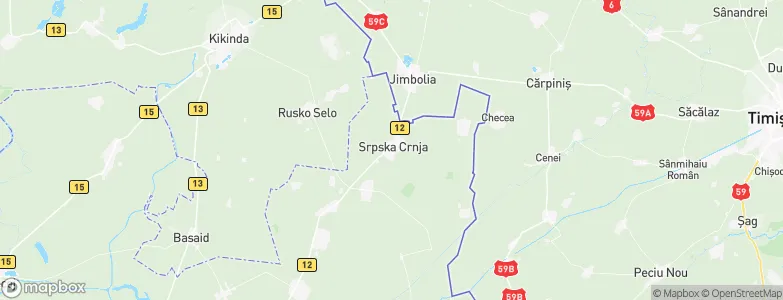 Srpska Crnja, Serbia Map