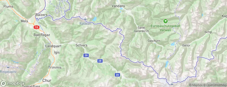 St. Antönien, Switzerland Map