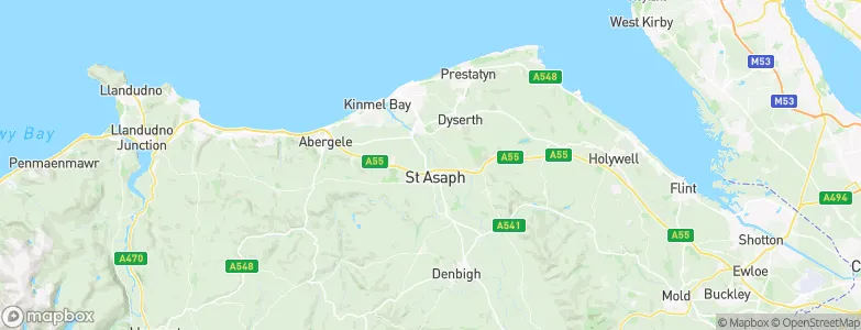 St Asaph, United Kingdom Map