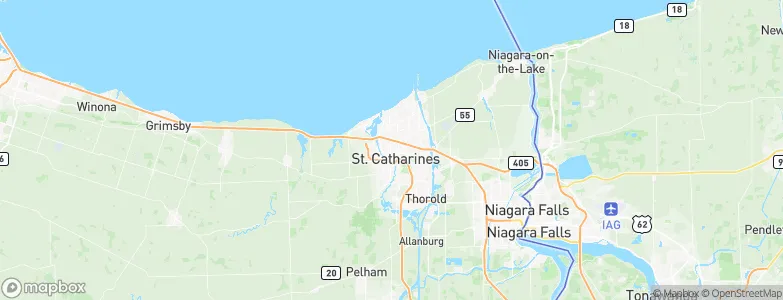 St. Catharines, Canada Map