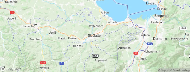 St. Gallen, Switzerland Map