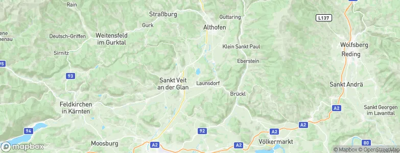 St. Georgen am Längsee, Austria Map