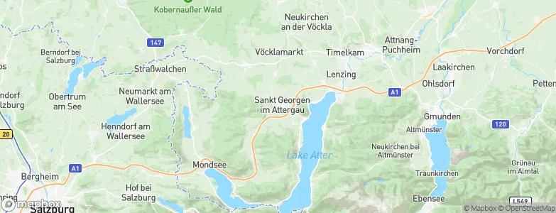 St Georgen im Attergau, Austria Map