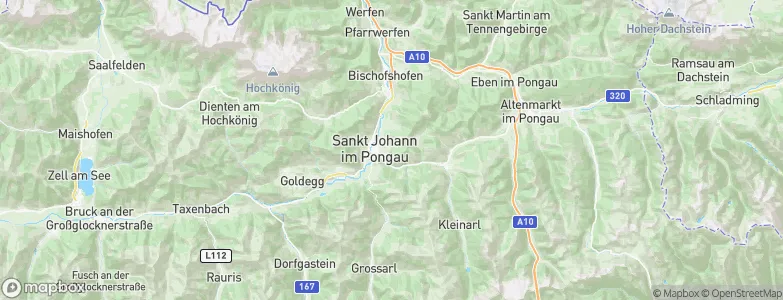 St. Johann im Pongau, Austria Map