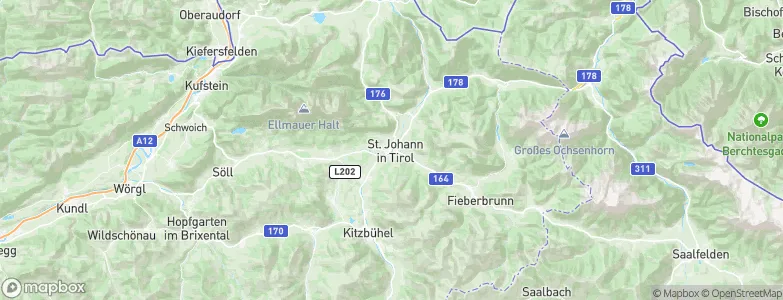 St. Johann in Tirol, Austria Map