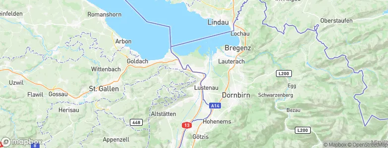 St. Margrethen, Switzerland Map