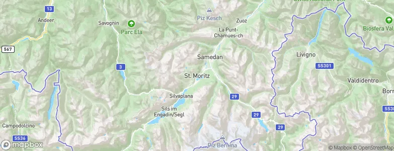 St. Moritz, Switzerland Map