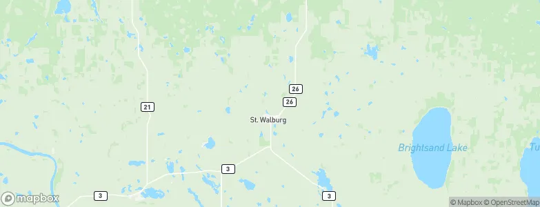 St. Walburg, Canada Map