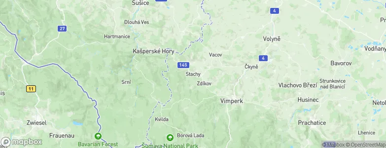 Stachy, Czechia Map