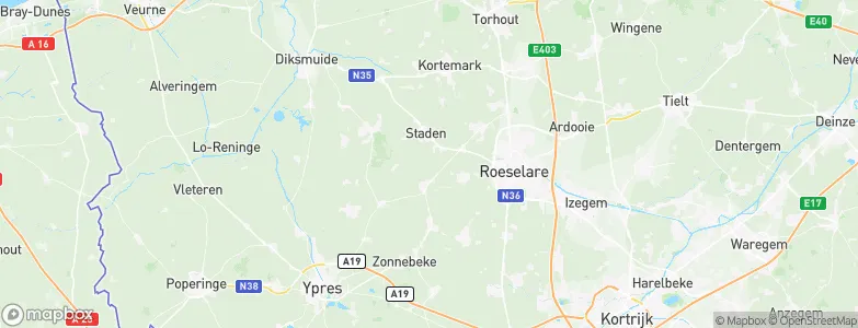 Staden, Belgium Map