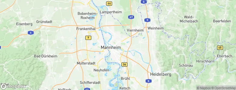 Stadtkreis Mannheim, Germany Map