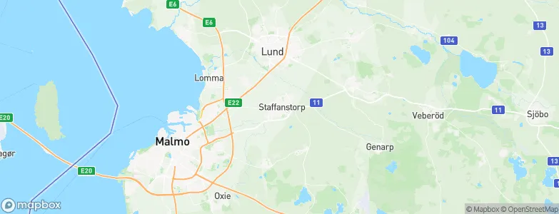 Staffanstorp, Sweden Map