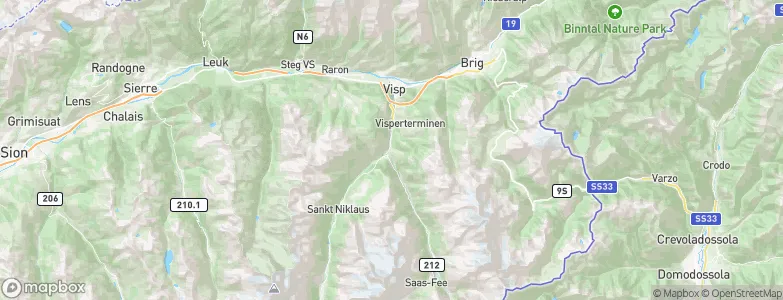 Stalden (VS), Switzerland Map