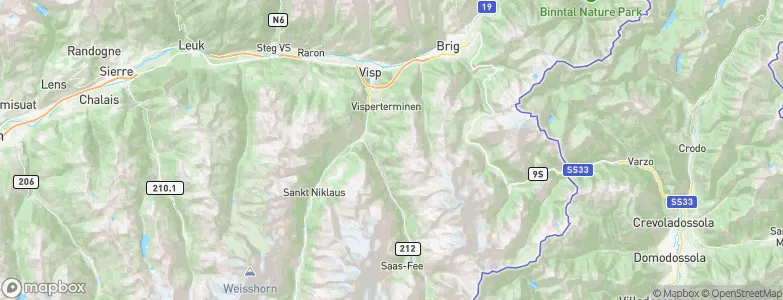 Staldenried, Switzerland Map