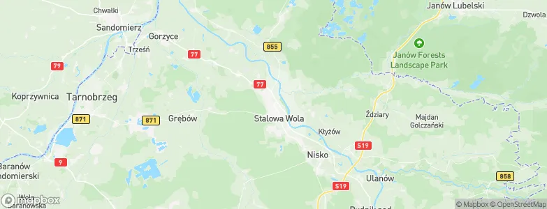 Stalowa Wola, Poland Map