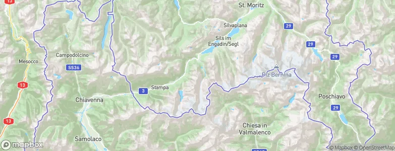 Stampa, Switzerland Map