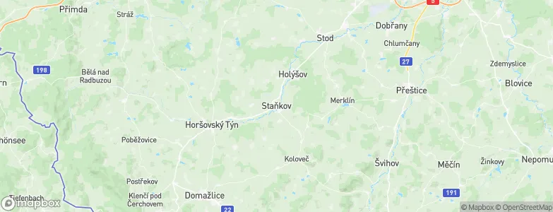 Staňkov, Czechia Map