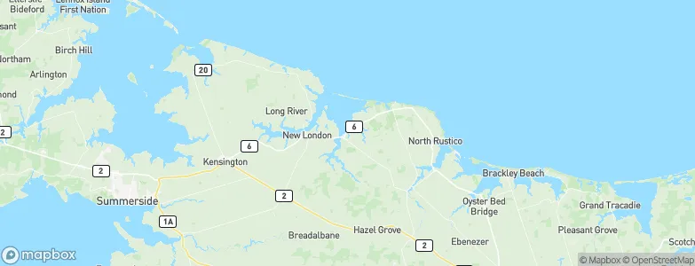 Stanley Bridge, Canada Map