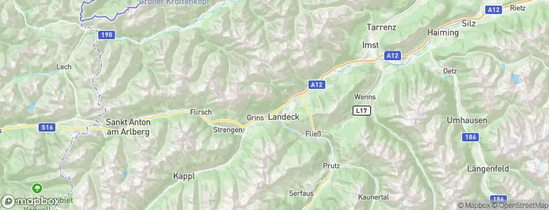 Stanz bei Landeck, Austria Map