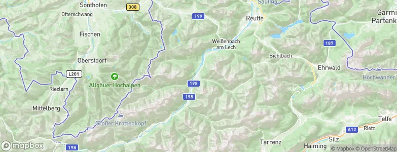 Stanzach, Austria Map