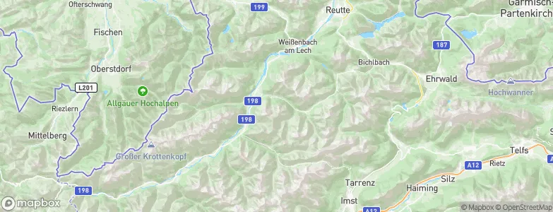 Stanzach, Austria Map