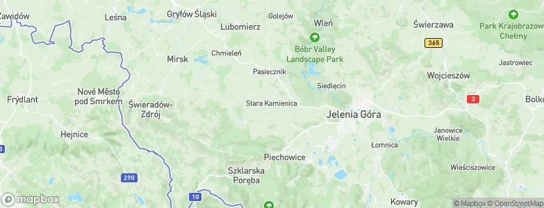 Stara Kamienica, Poland Map