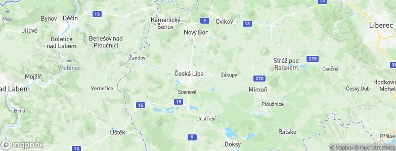 Stará Lípa, Czechia Map