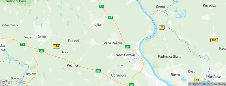 Stara Pazova, Serbia Map