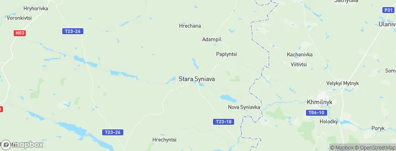 Stara Syniava, Ukraine Map
