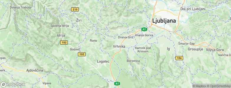 Stara Vrhnika, Slovenia Map