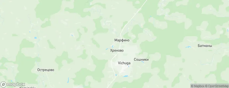 Staraya Vichuga, Russia Map