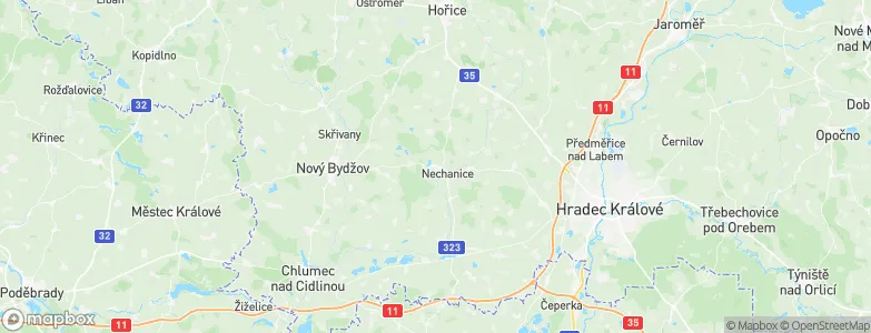 Staré Nechanice, Czechia Map