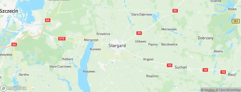 Stargard, Poland Map