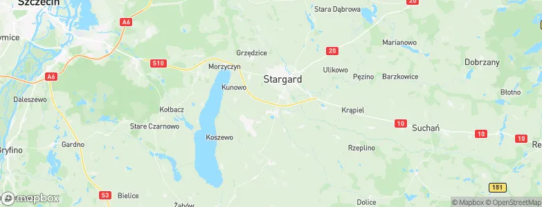 Stargard, Poland Map