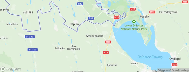 Starokozache, Ukraine Map