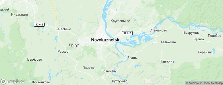 Starokuznetsk, Russia Map