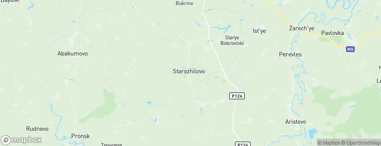 Starozhilovo, Russia Map