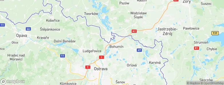 Starý Bohumín, Czechia Map