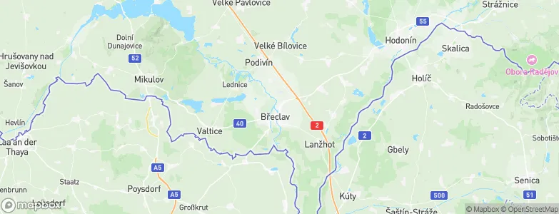 Starý Břeclav, Czechia Map
