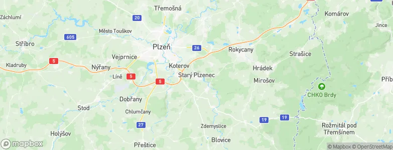 Starý Plzenec, Czechia Map