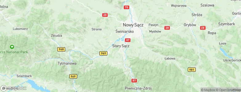 Stary Sącz, Poland Map