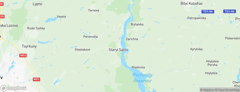Staryy Saltiv, Ukraine Map