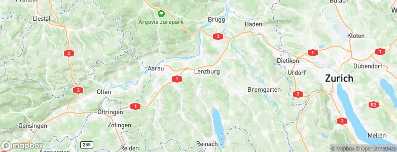 Staufen, Switzerland Map