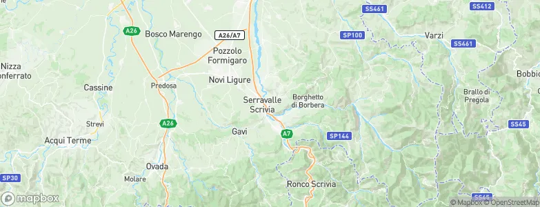 Stazzano, Italy Map