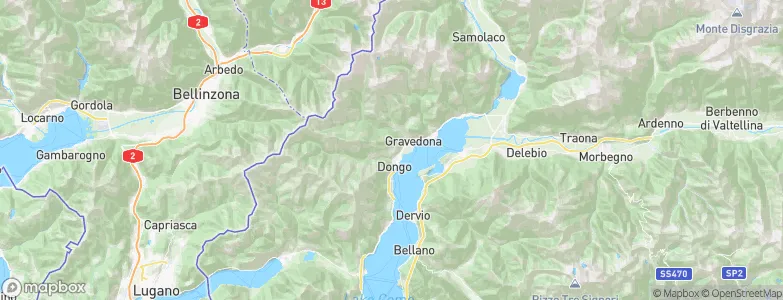 Stazzona, Italy Map